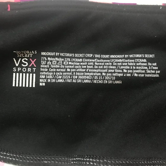 Victoria's Secret VSX Sport Knockout Leggings Crop Aztek Geometric Pants Sz M - Picture 3 of 15